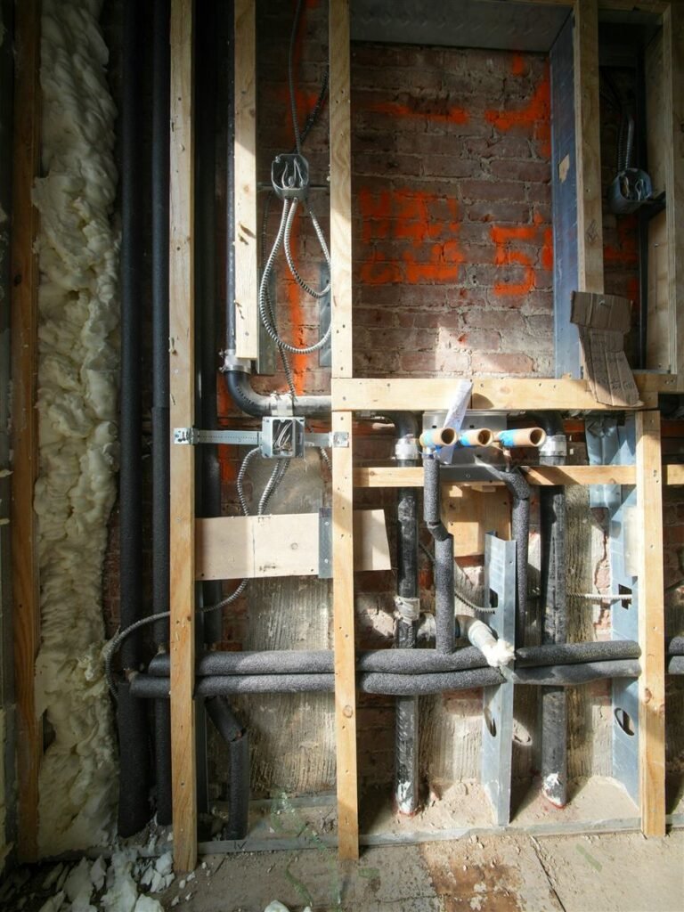 Basement wall opened during mold remediation