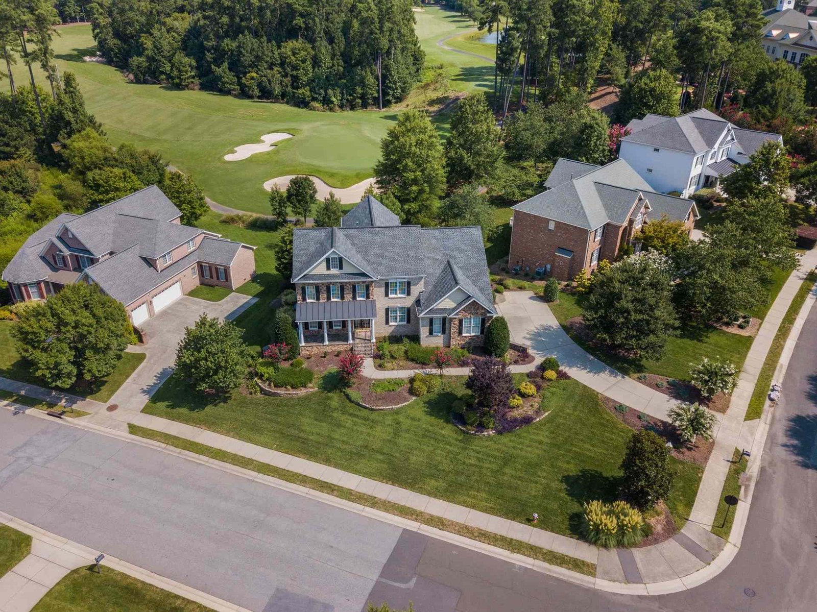 Service Areas 1 Aerial view of a Triangle neighborhood near Cary NC served by our mold removal team
