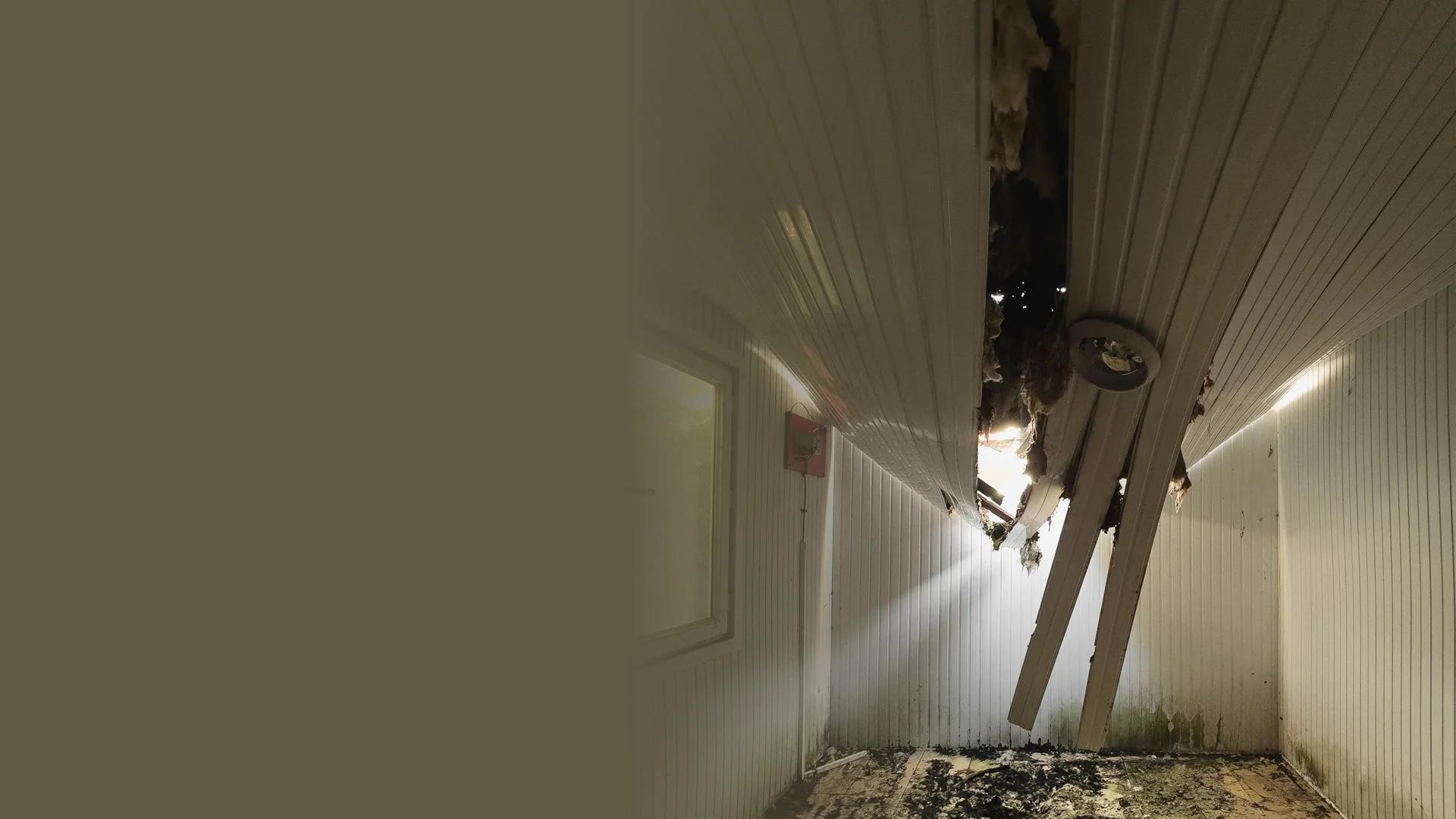 Water Damage & Mold Remediation Cary NC 1 Water damage mold remediation in Cary NC: damaged ceiling